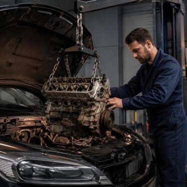 Xe bị thủy kích tại garage VinCar
