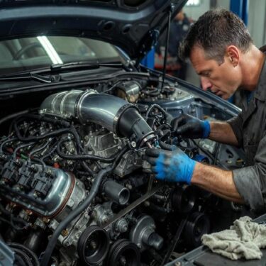 đèn check engine bật sáng xe bị rung