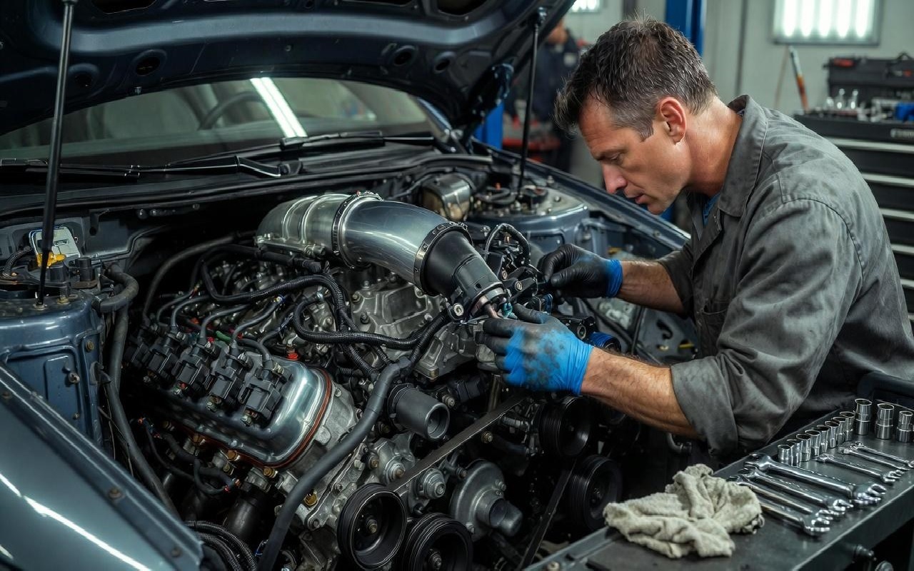 đèn check engine bật sáng xe bị rung